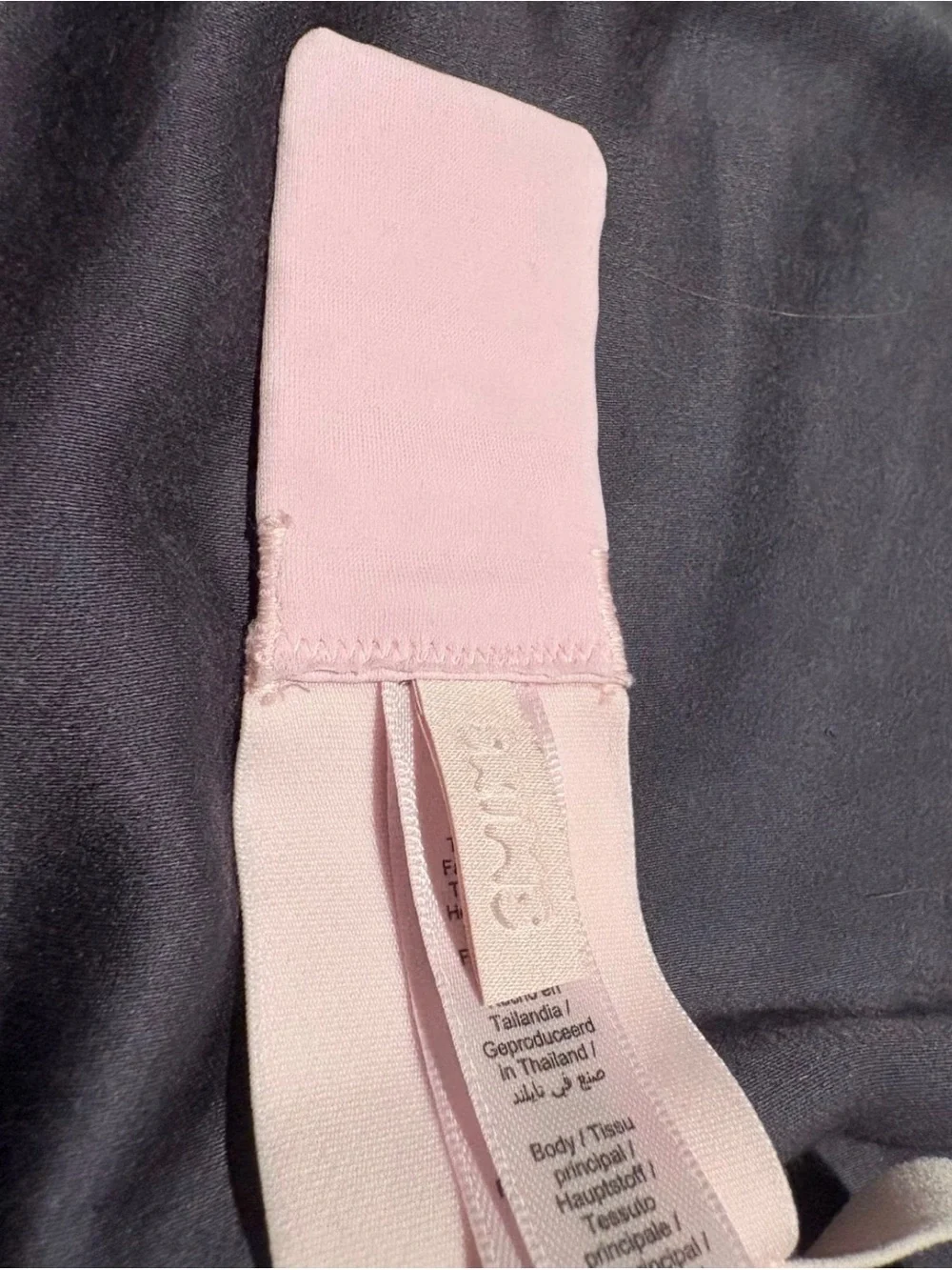 Skims Light Pink Ribbed Bralette - Picture 3 of 4